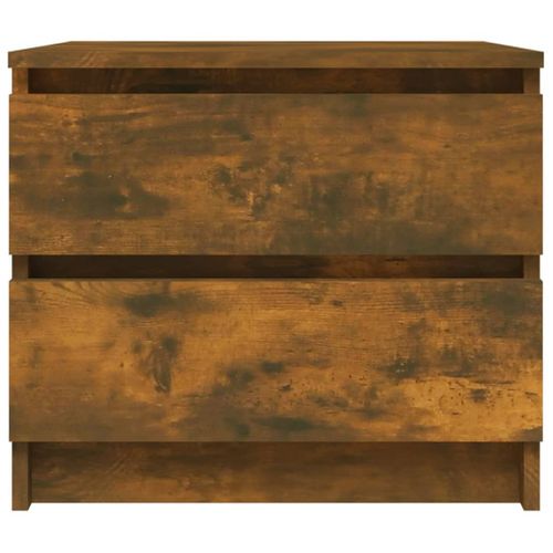 Tables De Chevet 2pcs Chêne Fumé 50x39x43,5cm Bois Contreplaqué