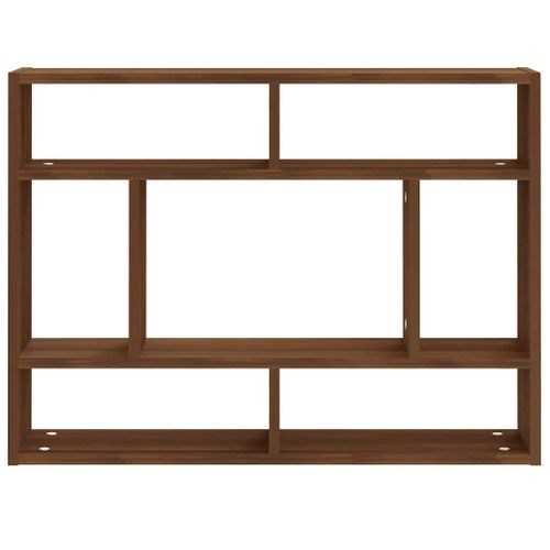 Étagère Murale Chêne Marron 75x16x55 Cm Bois Contreplaqué