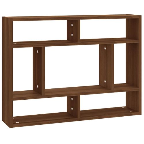 Étagère Murale Chêne Marron 75x16x55 Cm Bois Contreplaqué