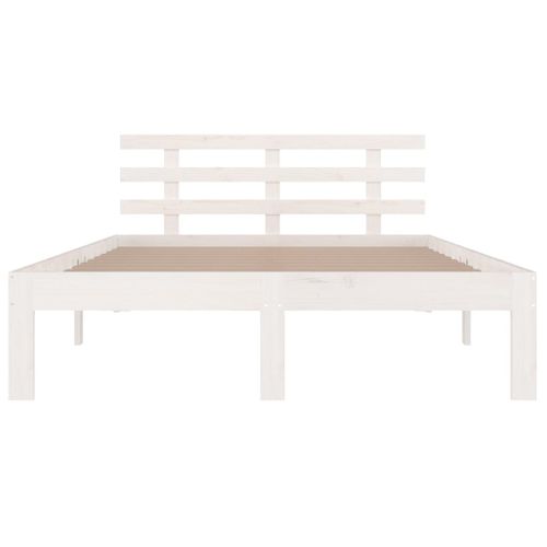Cadre De Lit Sans Matelas Blanc 140x190 Cm