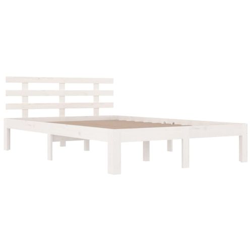 Cadre De Lit Sans Matelas Blanc 140x190 Cm