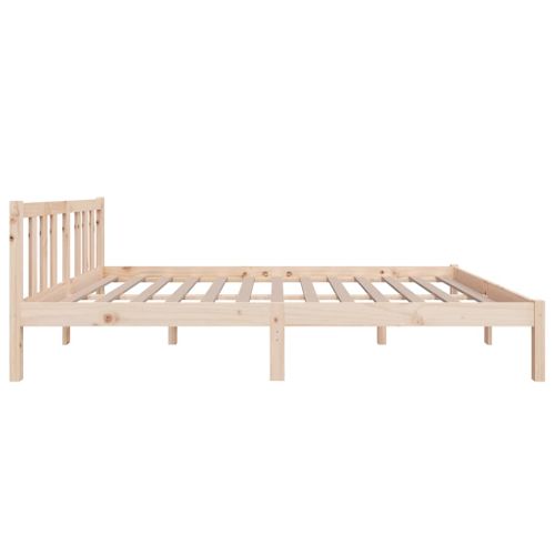 Cadre De Lit Sans Matelas Bois Massif 120x200 Cm