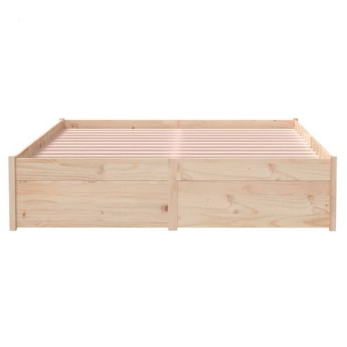 Cadre De Lit Sans Matelas Bois Massif 120x200 Cm