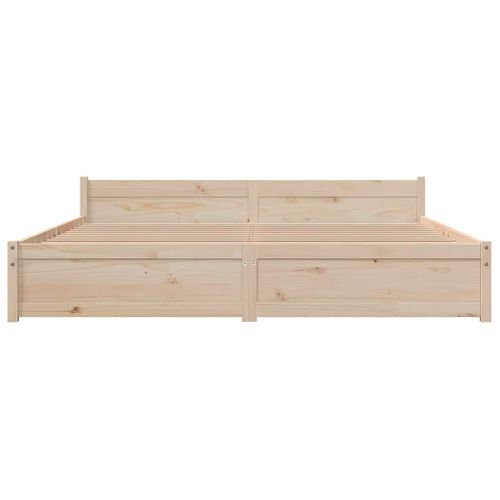 Cadre De Lit Sans Matelas Bois Massif 180x200 Cm