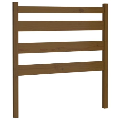 Tête De Lit Marron Miel 96x4x100 Cm Bois Massif De Pin