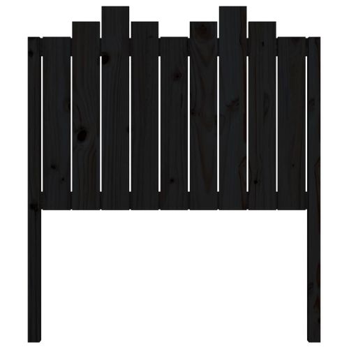 Tête De Lit Noir 96x4x110 Cm Bois Massif De Pin