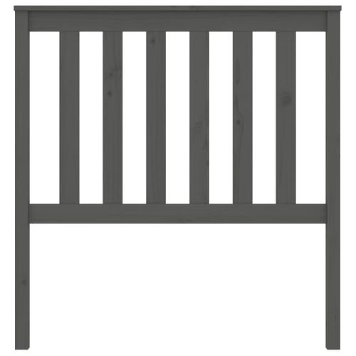 Tête De Lit Gris 96x6x101 Cm Bois Massif De Pin