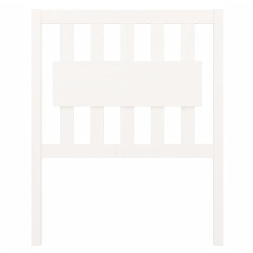 Tête De Lit Blanc 80,5x4x100 Cm Bois Massif De Pin