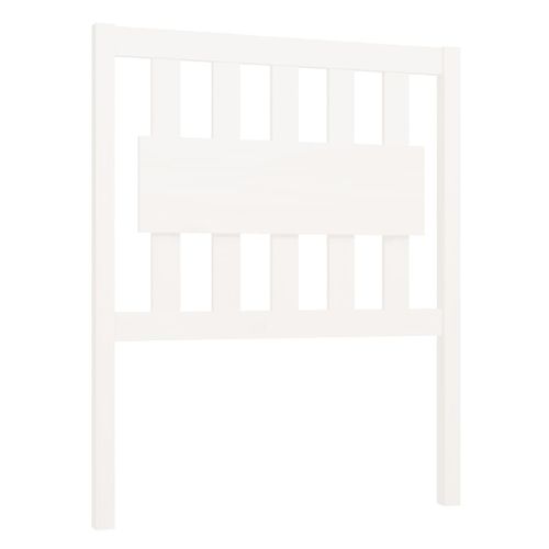 Tête De Lit Blanc 80,5x4x100 Cm Bois Massif De Pin