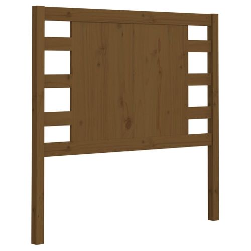 Tête De Lit Marron Miel 81x4x100 Cm Bois Massif De Pin