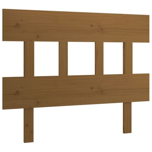 Tête De Lit Marron Miel 93,5x3x81 Cm Bois Massif De Pin