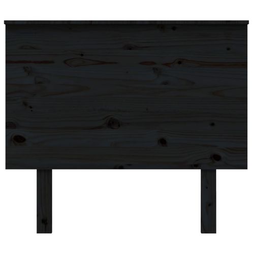 Tête De Lit Noir 94x6x82,5 Cm Bois Massif De Pin