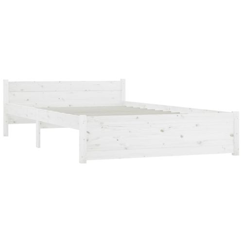 Cadre De Lit Sans Matelas Avec Tiroirs Blanc 120x200 Cm