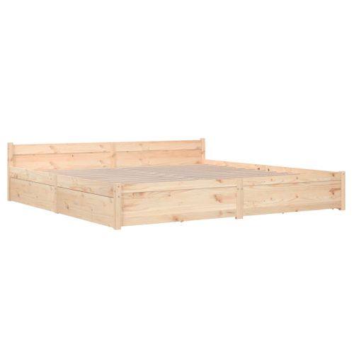 Cadre De Lit Sans Matelas Avec Tiroirs