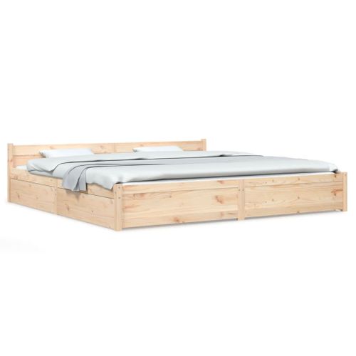 Cadre De Lit Sans Matelas Avec Tiroirs