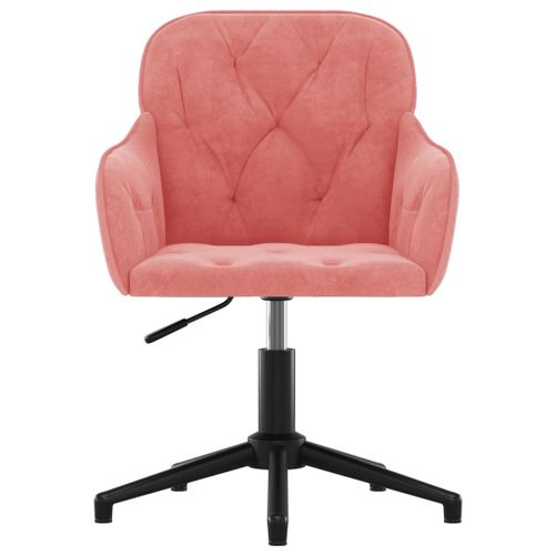 Chaises Pivotantes À Manger Lot De 2 Rose Velours