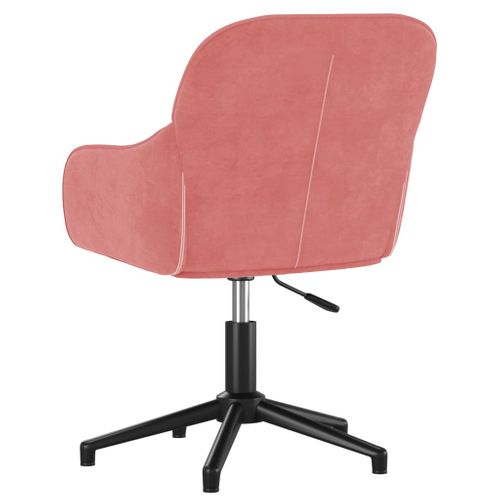 Chaises Pivotantes À Manger Lot De 2 Rose Velours