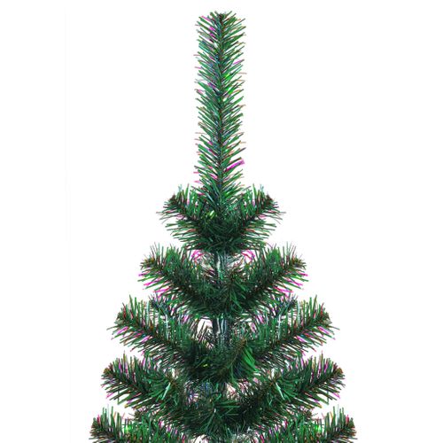 Sapin De Noël Artificiel Pointes Iridescentes Vert 180 Cm Pvc