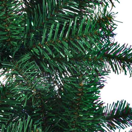 Sapin De Noël Artificiel Pointes Iridescentes Vert 180 Cm Pvc