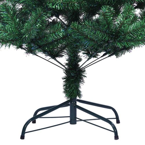 Sapin De Noël Artificiel Pointes Iridescentes Vert 180 Cm Pvc