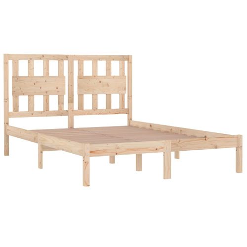 Cadre De Lit Sans Matelas Bois Massif 120x200 Cm