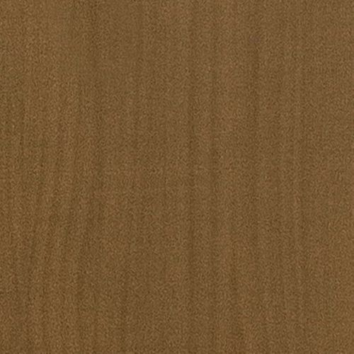 Cadre De Lit Sans Matelas Marron Miel Bois Massif 200x200 Cm