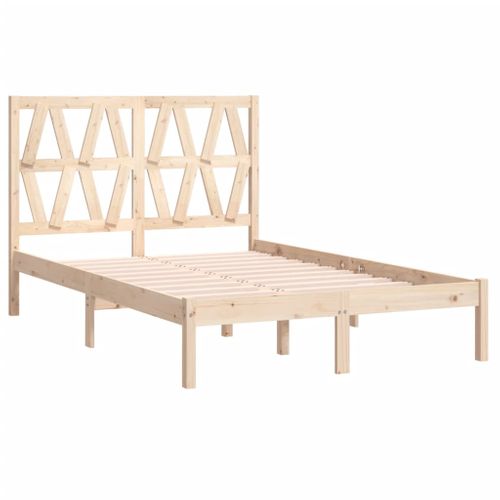Cadre De Lit Sans Matelas Bois Massif 120x200 Cm