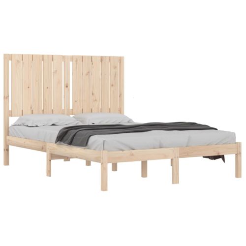 Cadre De Lit Sans Matelas 120x190 Cm Bois Massif