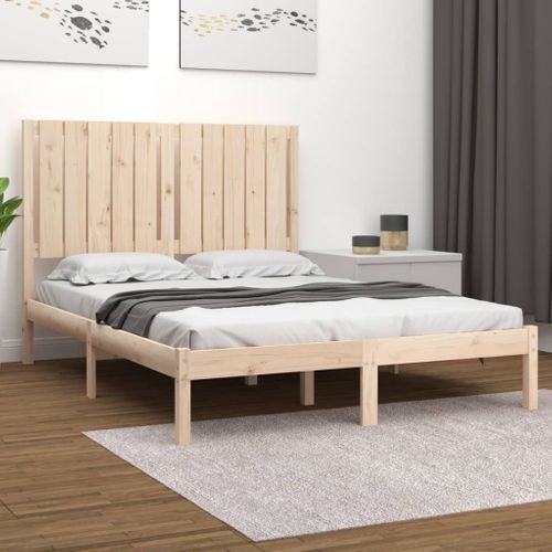 Cadre De Lit Sans Matelas 120x200 Cm Bois De Pin Massif