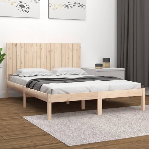 Cadre De Lit Sans Matelas 180x200 Cm Bois Massif