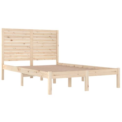 Cadre De Lit Sans Matelas 120x190 Cm Bois Massif