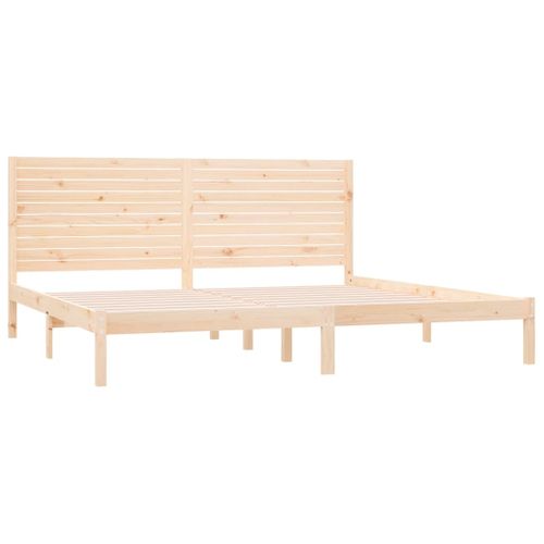 Cadre De Lit Sans Matelas 200x200 Cm Bois Massif