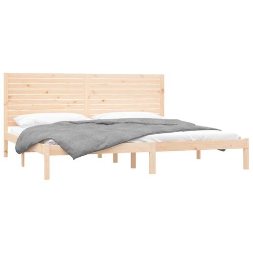Cadre De Lit Sans Matelas 200x200 Cm Bois Massif