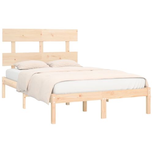 Cadre De Lit Sans Matelas 140x190 Cm Bois Massif
