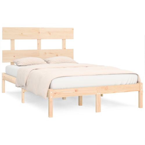 Cadre De Lit Sans Matelas 140x190 Cm Bois Massif