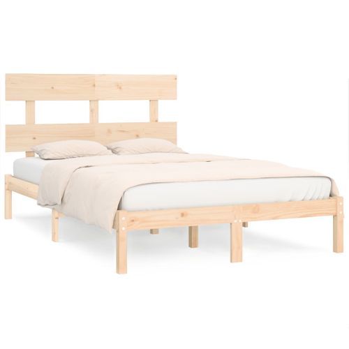 Cadre De Lit Sans Matelas 200x200 Cm Bois Massif