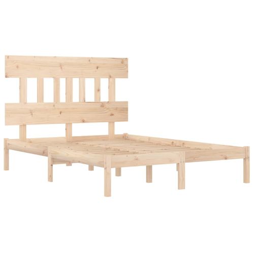 Cadre De Lit Sans Matelas 200x200 Cm Bois Massif