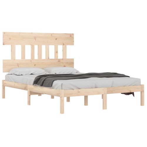 Cadre De Lit Sans Matelas 200x200 Cm Bois Massif