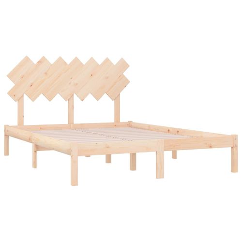 Cadre De Lit Sans Matelas 120x200 Cm Bois Massif