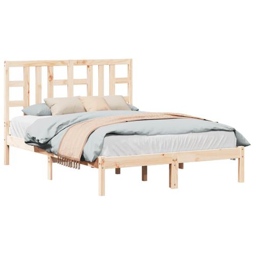 Cadre De Lit Sans Matelas 135x190 Cm Bois Massif