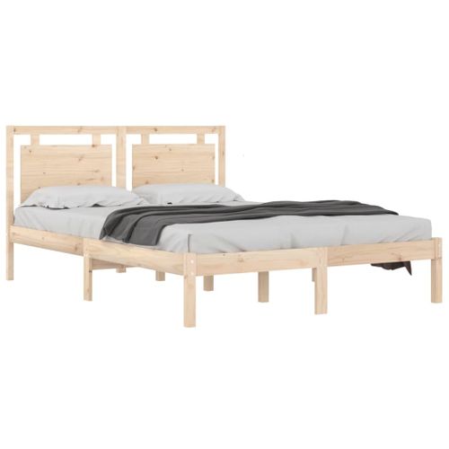 Cadre De Lit Sans Matelas 120x190 Cm Bois Massif