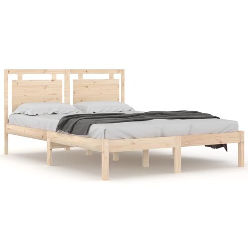Cadre De Lit Sans Matelas 120x190 Cm Bois Massif