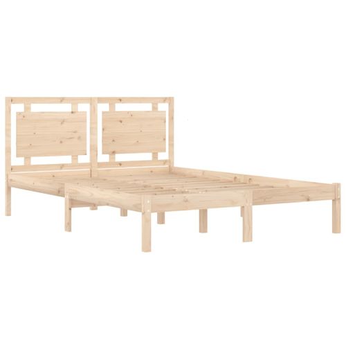 Cadre De Lit Sans Matelas 140x190 Cm Bois Massif