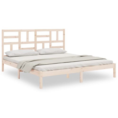Cadre De Lit Sans Matelas Bois Massif 200x200 Cm
