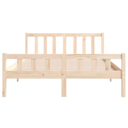 Cadre De Lit Sans Matelas Bois Massif 120x190 Cm