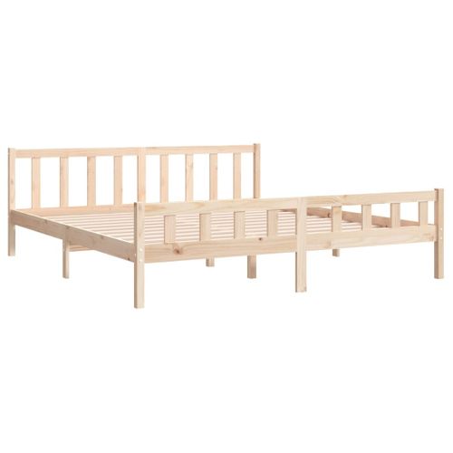 Cadre De Lit Sans Matelas Bois Massif 160x200 Cm