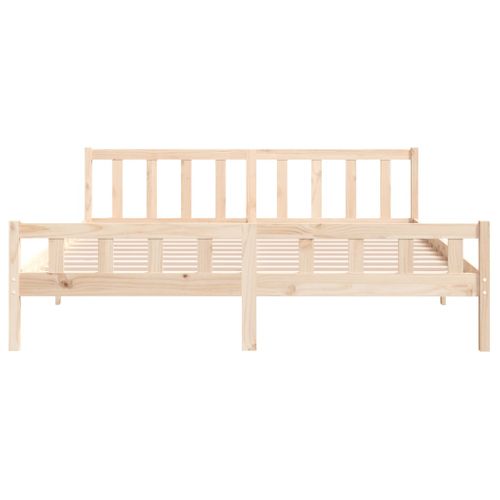 Cadre De Lit Sans Matelas Bois Massif 160x200 Cm