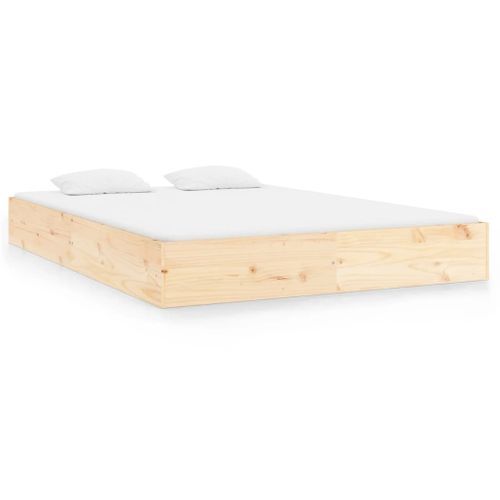 Cadre De Lit Sans Matelas Bois Massif 120x200 Cm