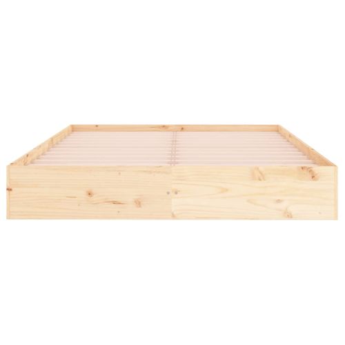 Cadre De Lit Sans Matelas Bois Massif 120x200 Cm