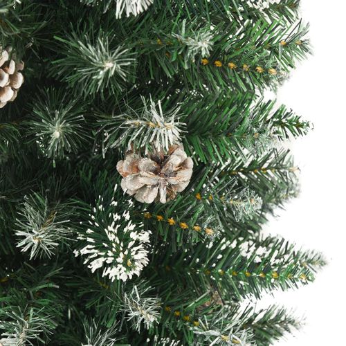 Sapin De Noël Artificiel Mince Avec Support 120 Cm Pvc